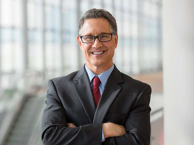 Portrait of a handsome CEO smiling